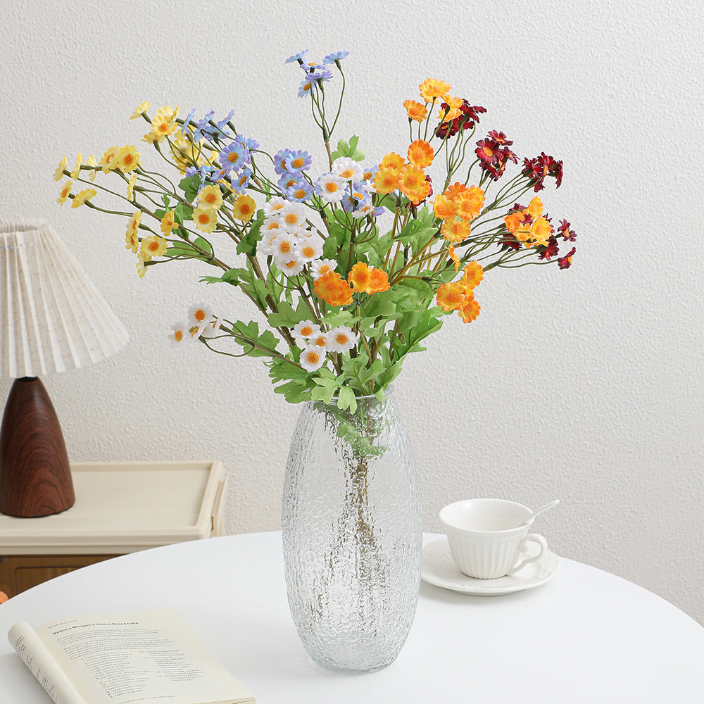 Decorative Artificial Flower Bouquet White Yellow | Thrascher