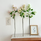 Decorative Artificial Flower Branch Light Lilac White | Thrascher