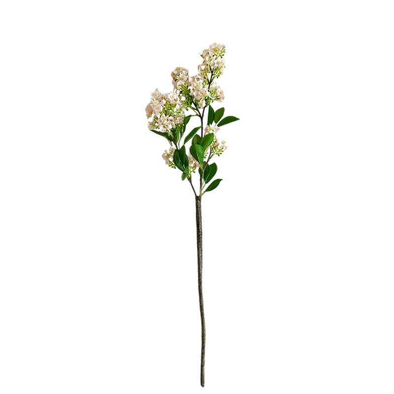 Decorative Artificial Flower Branch Light Lilac White | Thrascher