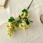 Decorative Artificial Flower Branch Light Lilac White | Thrascher