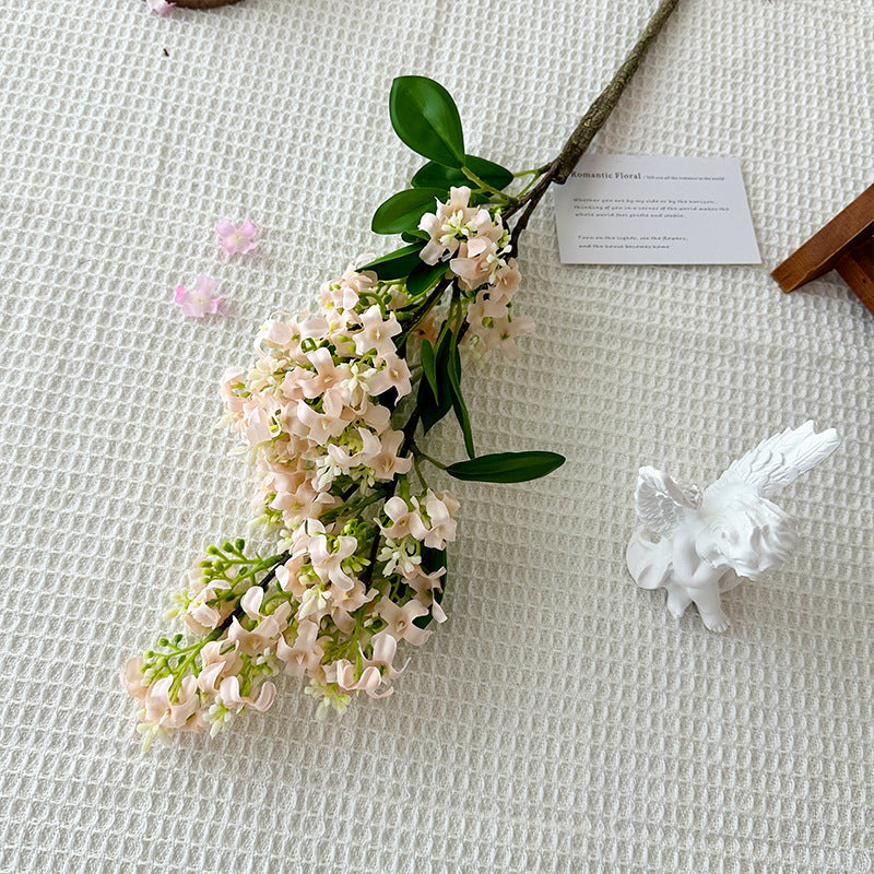 Decorative Artificial Flower Branch Light Lilac White | Thrascher