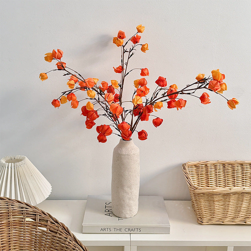 Decorative Artificial Flower Branch Orange | Thrascher
