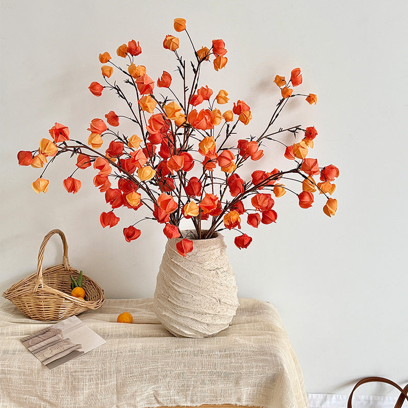 Decorative Artificial Flower Branch Orange | Thrascher