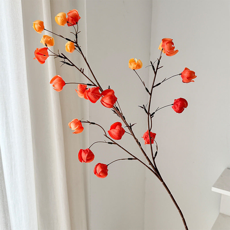 Decorative Artificial Flower Branch Orange | Thrascher