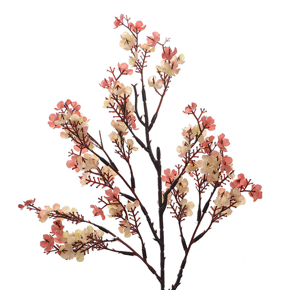 Decorative Artificial Flower Branch White Orange | Thrascher