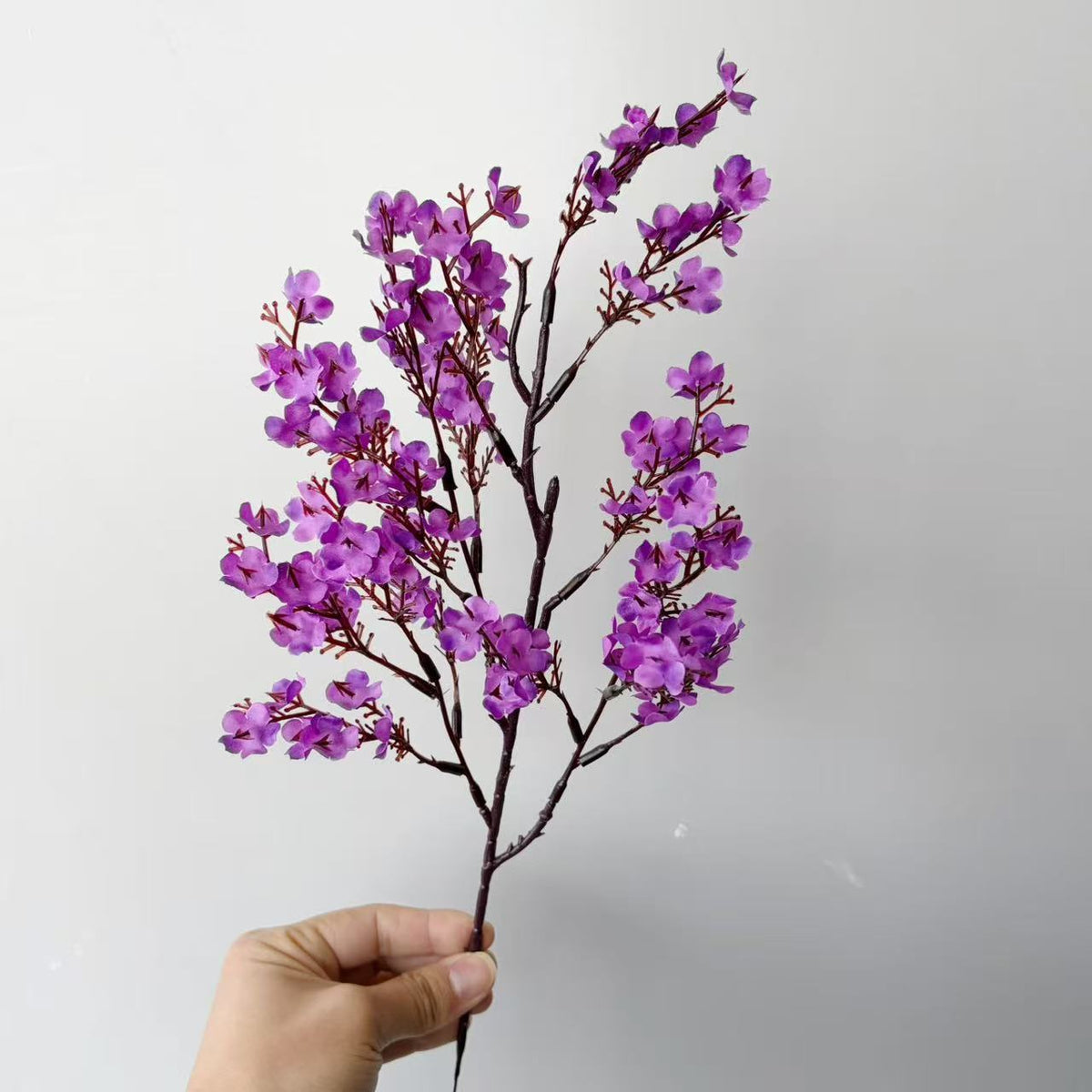 Decorative Artificial Flower Branch White Orange | Thrascher