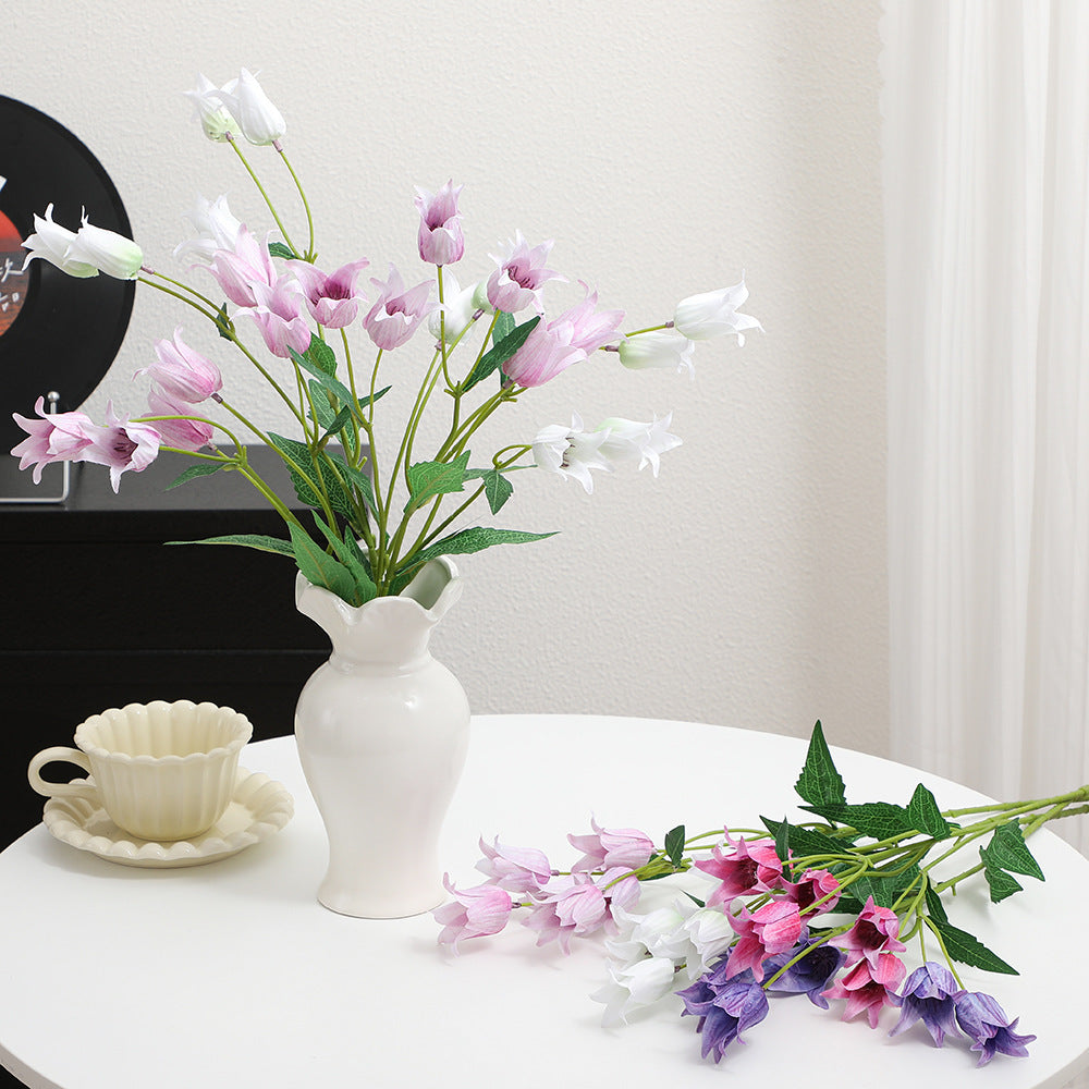 Decorative Artificial Flower Magenta White | Thrascher