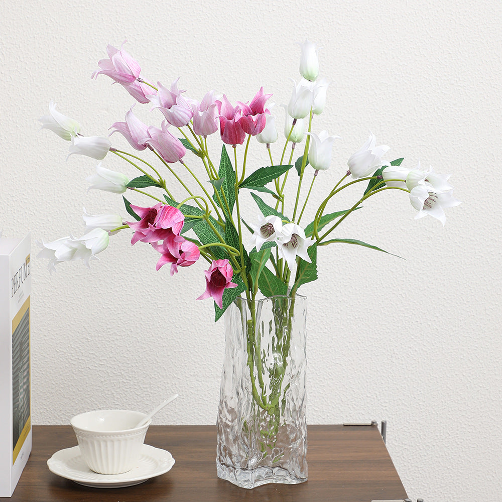 Decorative Artificial Flower Magenta White | Thrascher