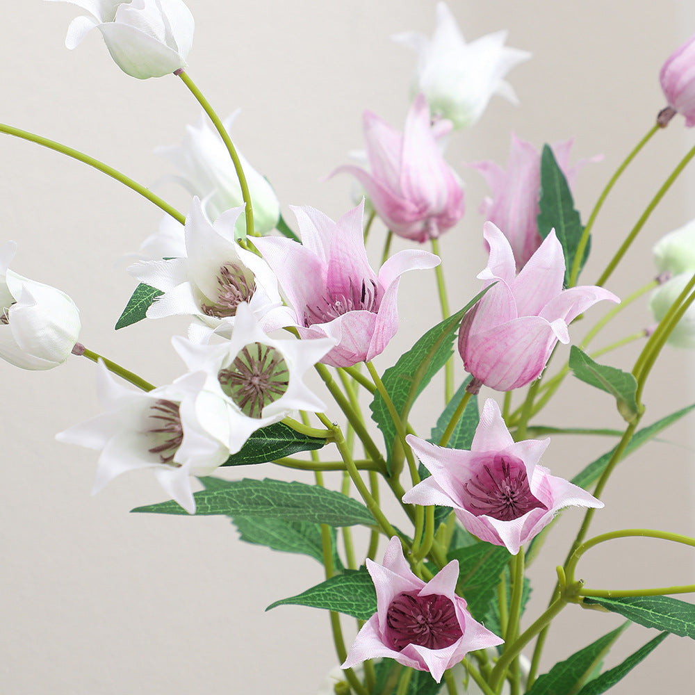 Decorative Artificial Flower Magenta White | Thrascher