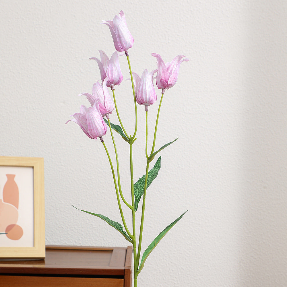 Decorative Artificial Flower Magenta White | Thrascher