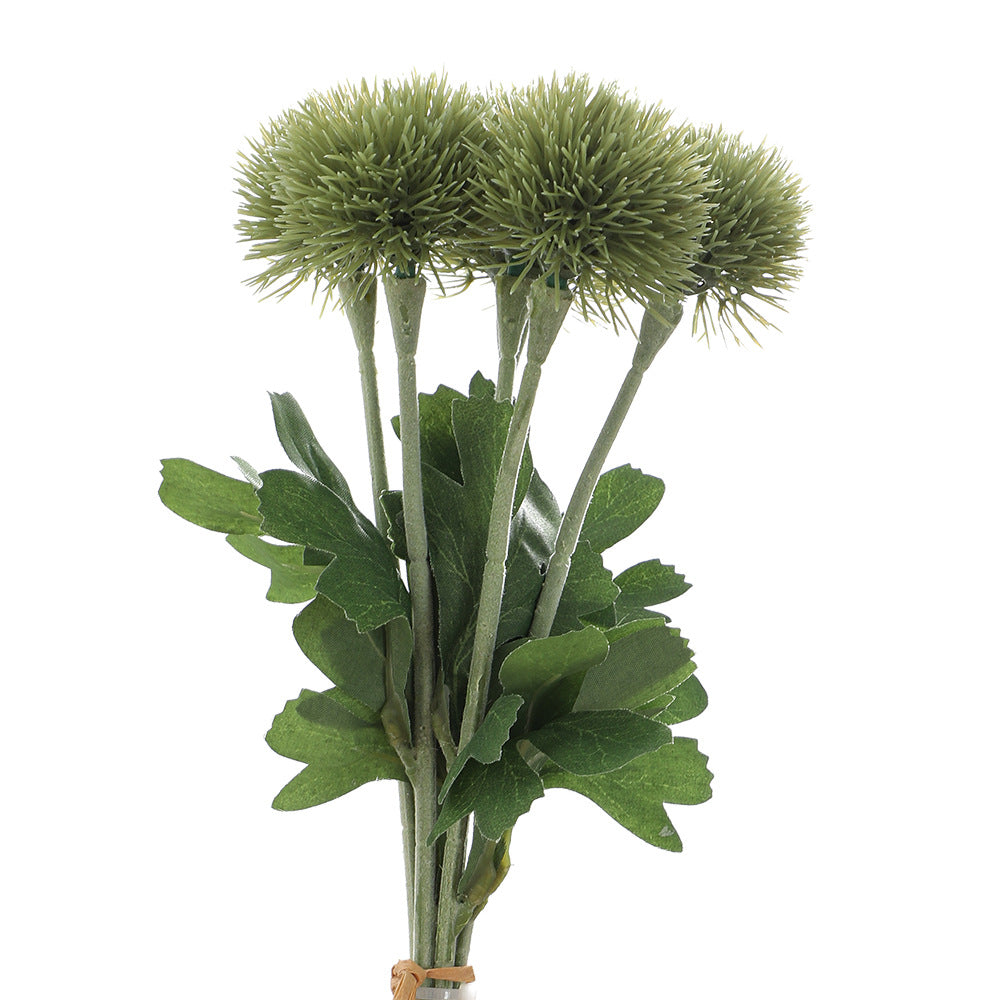 Decorative Artificial Flowers Green Yellow | Thrascher