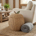 Decorative Basket Woven Natural Fiber Soft Textile | Thrascher