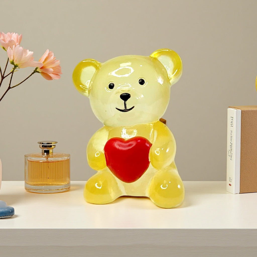 Decorative Bear Figure with Heart | Thrascher