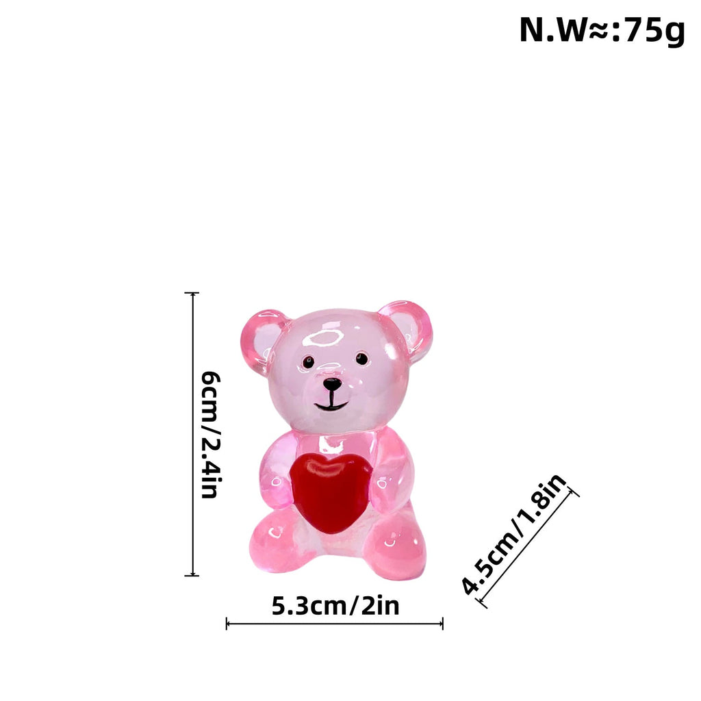 Decorative Bear Figure with Heart | Thrascher