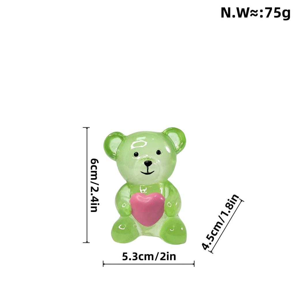 Decorative Bear Figure with Heart | Thrascher