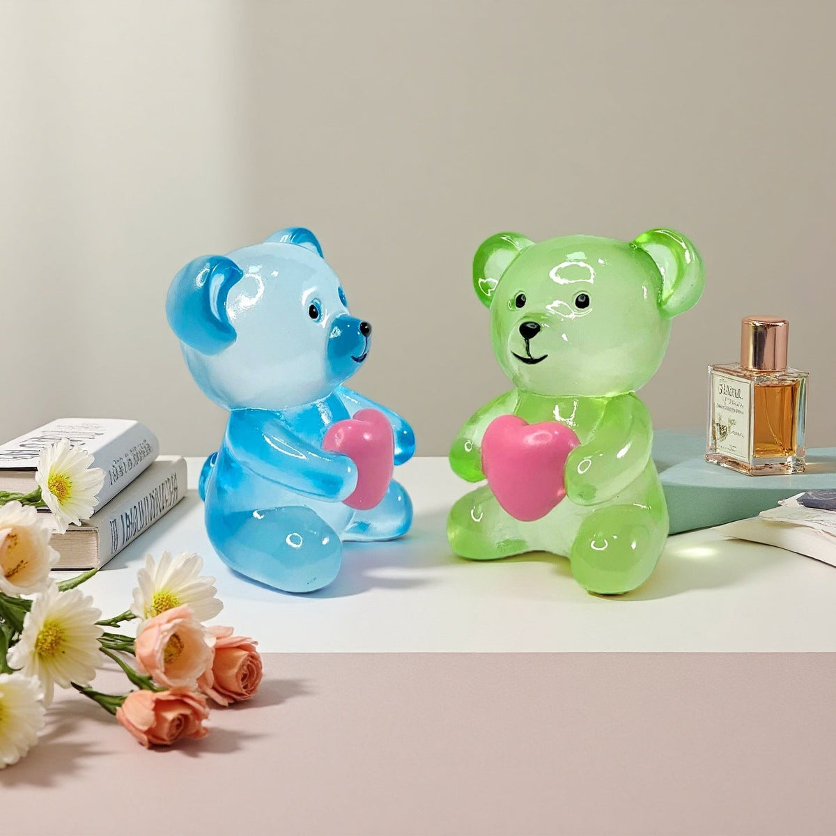 Decorative Bear Figure with Heart | Thrascher