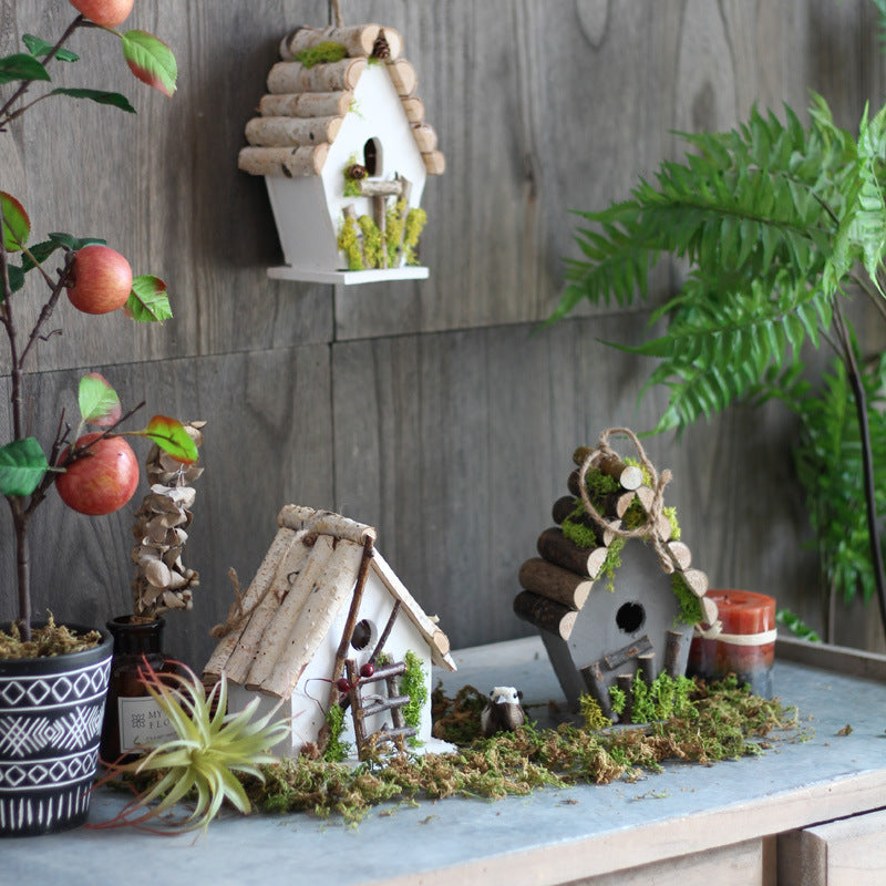 Decorative Birdhouse Wood Hanging | Thrascher