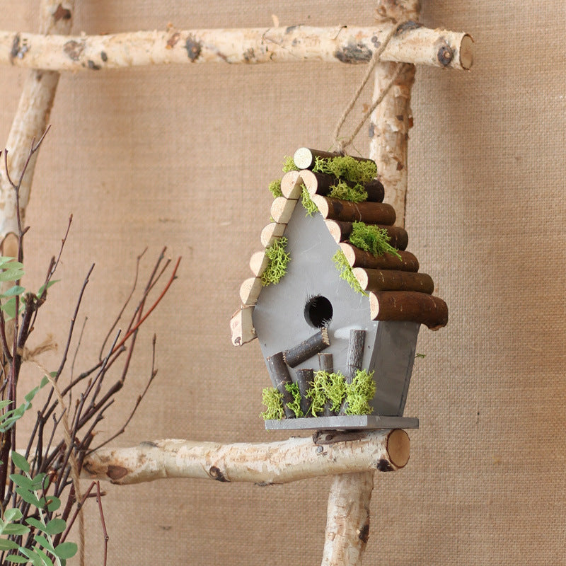 Decorative Birdhouse Wood Hanging | Thrascher