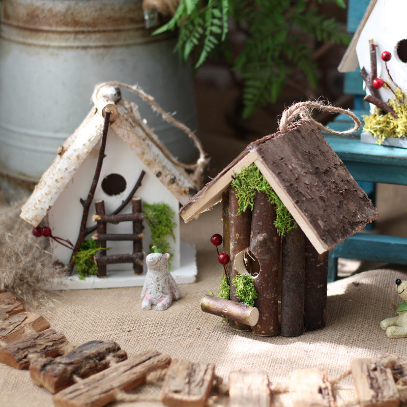 Decorative Birdhouse Wood Hanging | Thrascher