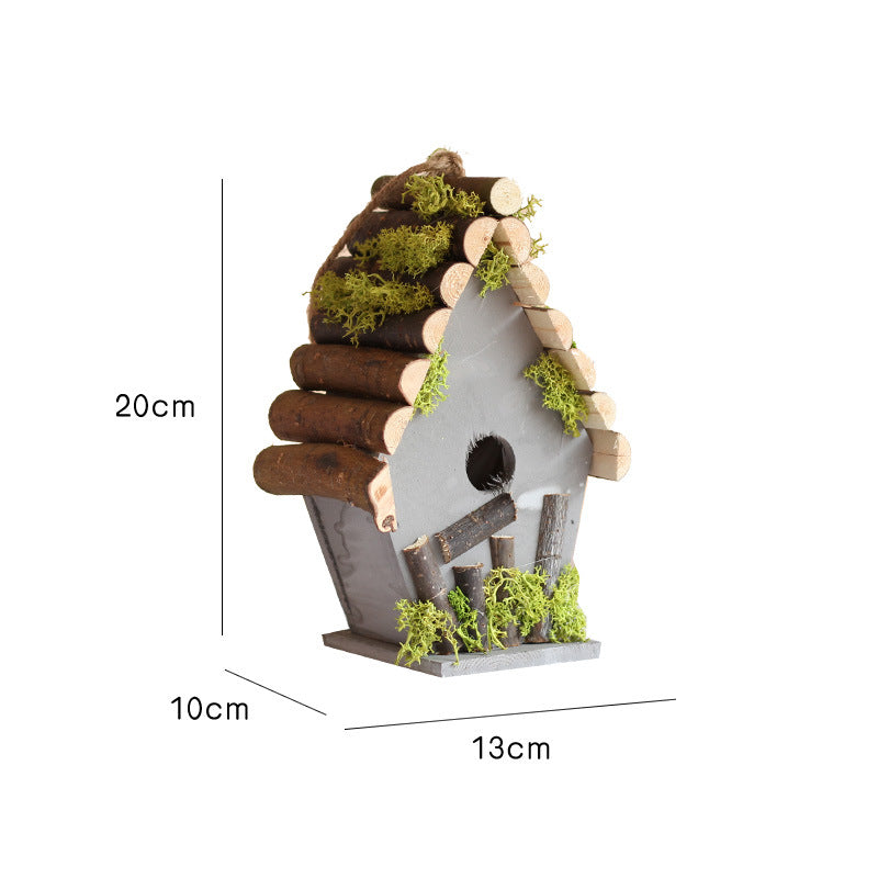 Decorative Birdhouse Wood Hanging | Thrascher