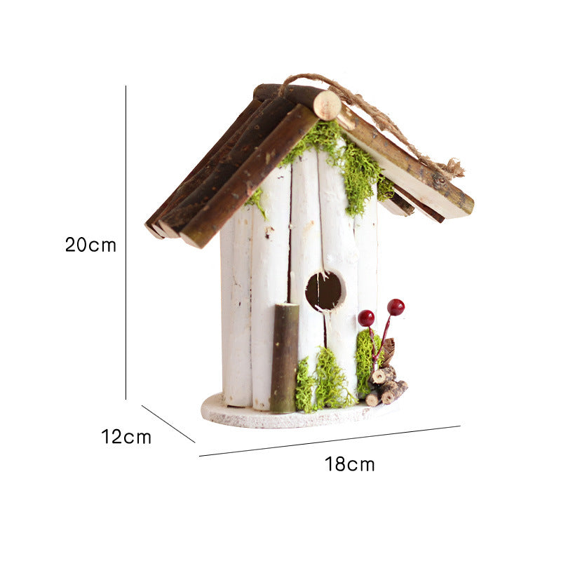 Decorative Birdhouse Wood Hanging | Thrascher