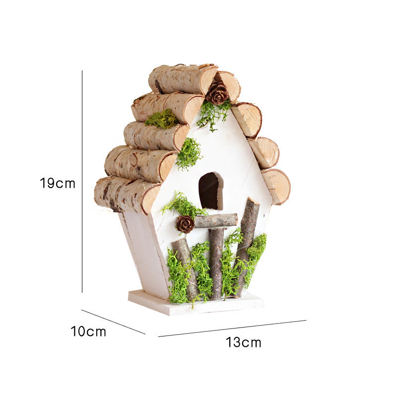 Decorative Birdhouse Wood Hanging | Thrascher
