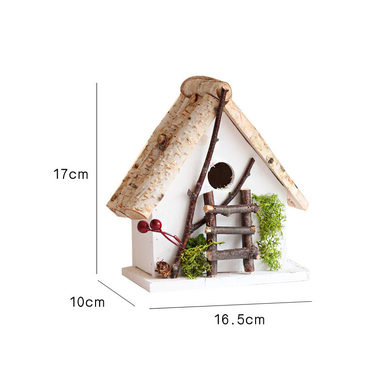 Decorative Birdhouse Wood Hanging | Thrascher