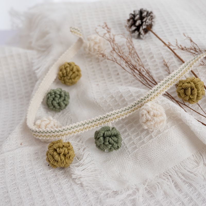 Decorative Border with Pompons | Thrascher