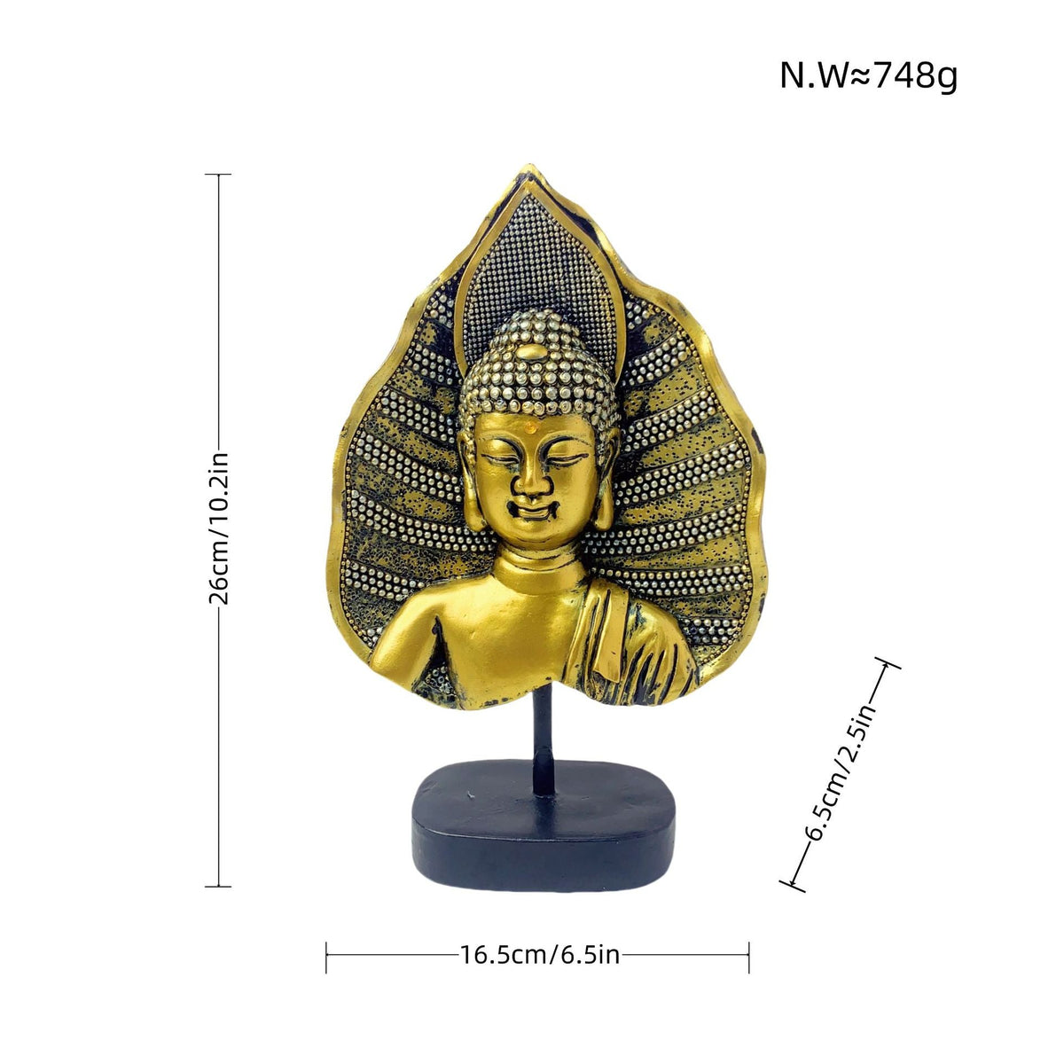 Decorative Buddha Statue Soft Textile Cast Resin | Thrascher