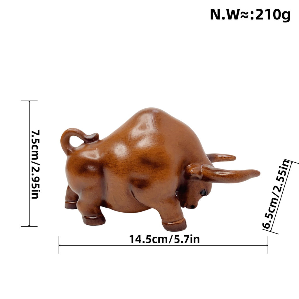 Decorative Bull Figure made of High-Quality Synthetic Resin | Thrascher