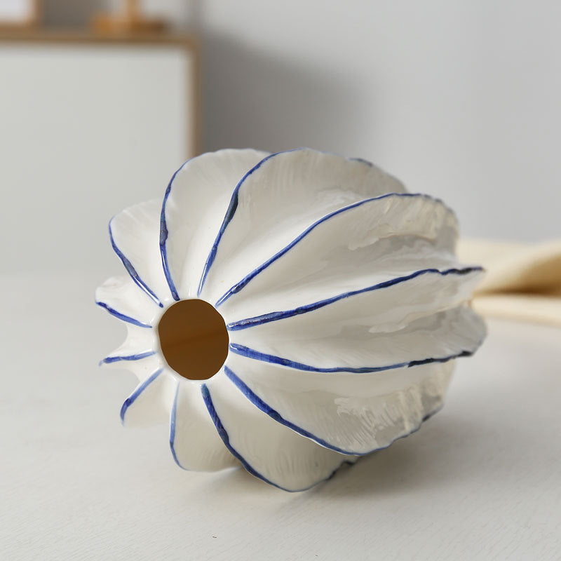 Decorative Ceramic Bowl in Flower Design | Thrascher