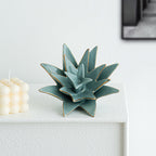 Decorative Ceramic Bowl Vanilla White Silver Fir Blue | Thrascher