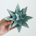 Decorative Ceramic Bowl Vanilla White Silver Fir Blue | Thrascher