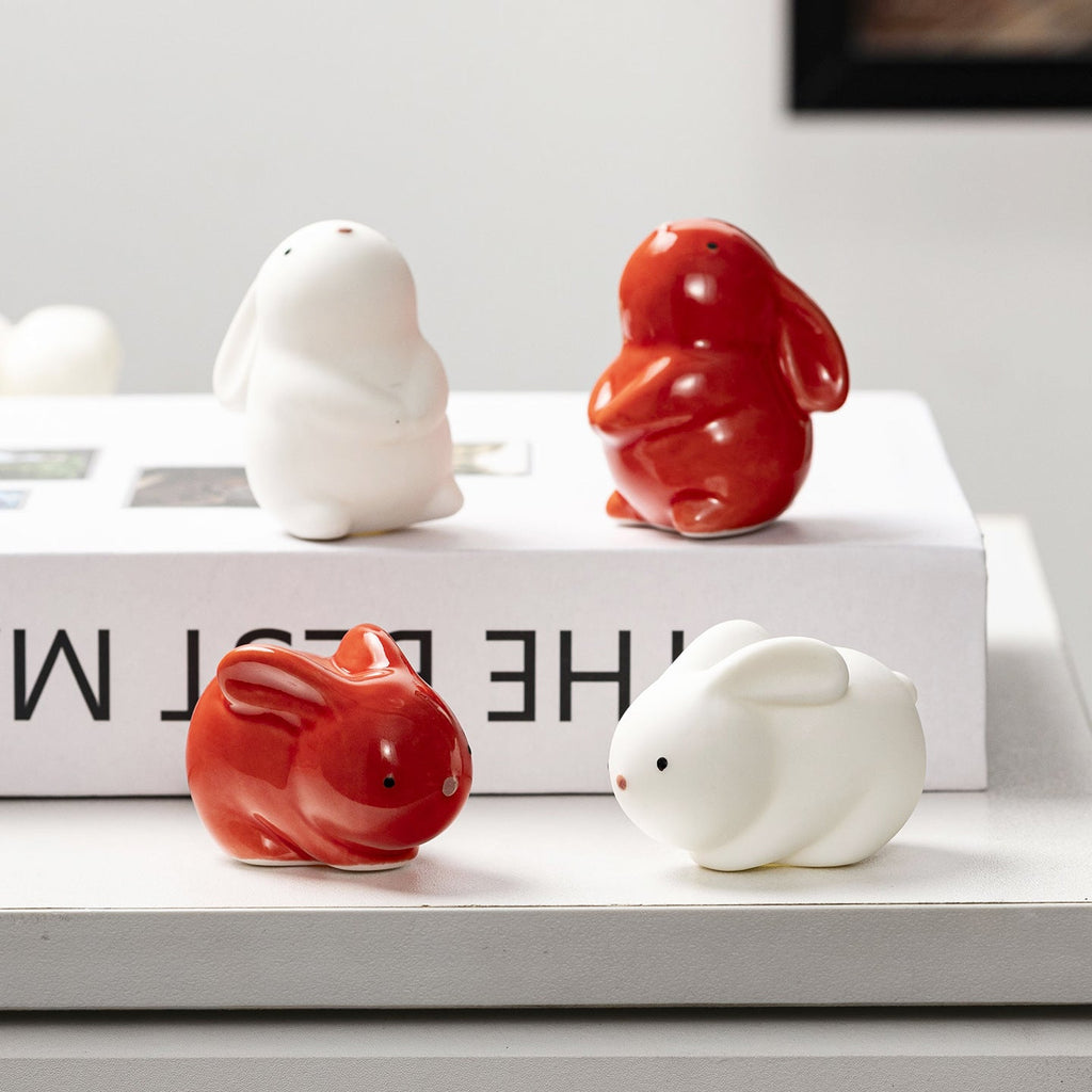 Decorative Ceramic Figure in Bunny Shape | Thrascher
