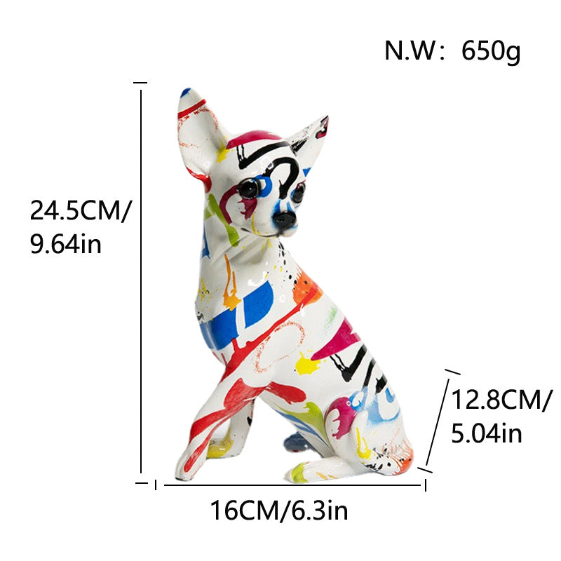 Decorative Ceramic Figure White Lilac | Thrascher