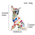 Decorative Ceramic Figure White Lilac | Thrascher