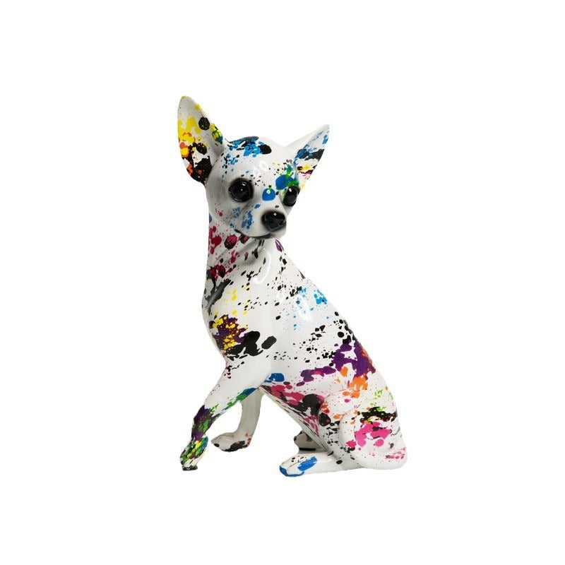 Decorative Ceramic Figure White Lilac | Thrascher