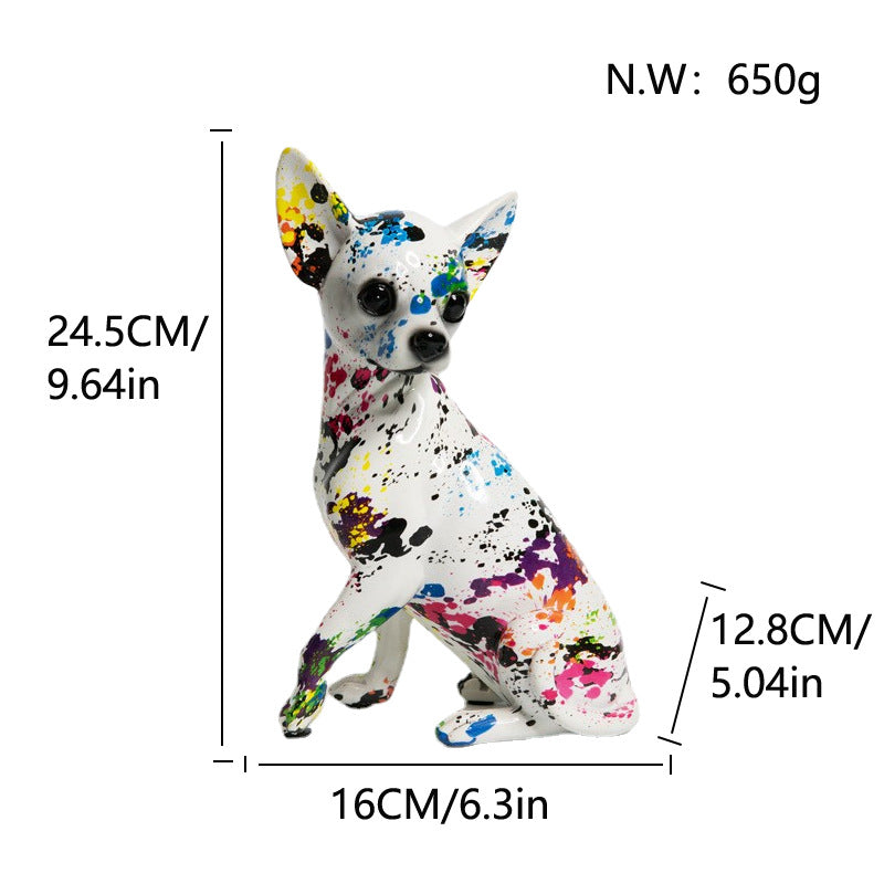 Decorative Ceramic Figure White Lilac | Thrascher