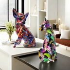 Decorative Ceramic Figure White Lilac | Thrascher