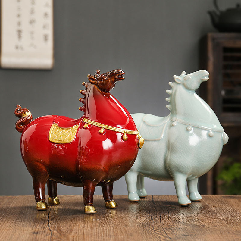 Decorative Ceramic Horse | Thrascher