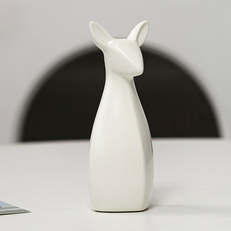 Decorative Ceramic Vase White Gold | Thrascher