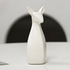 Decorative Ceramic Vase White Gold | Thrascher