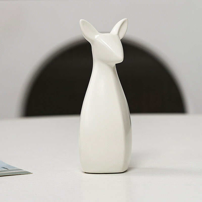 Decorative Ceramic Vase White Gold | Thrascher