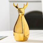 Decorative Ceramic Vase White Gold | Thrascher