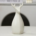 Decorative Ceramic Vase White Gold | Thrascher