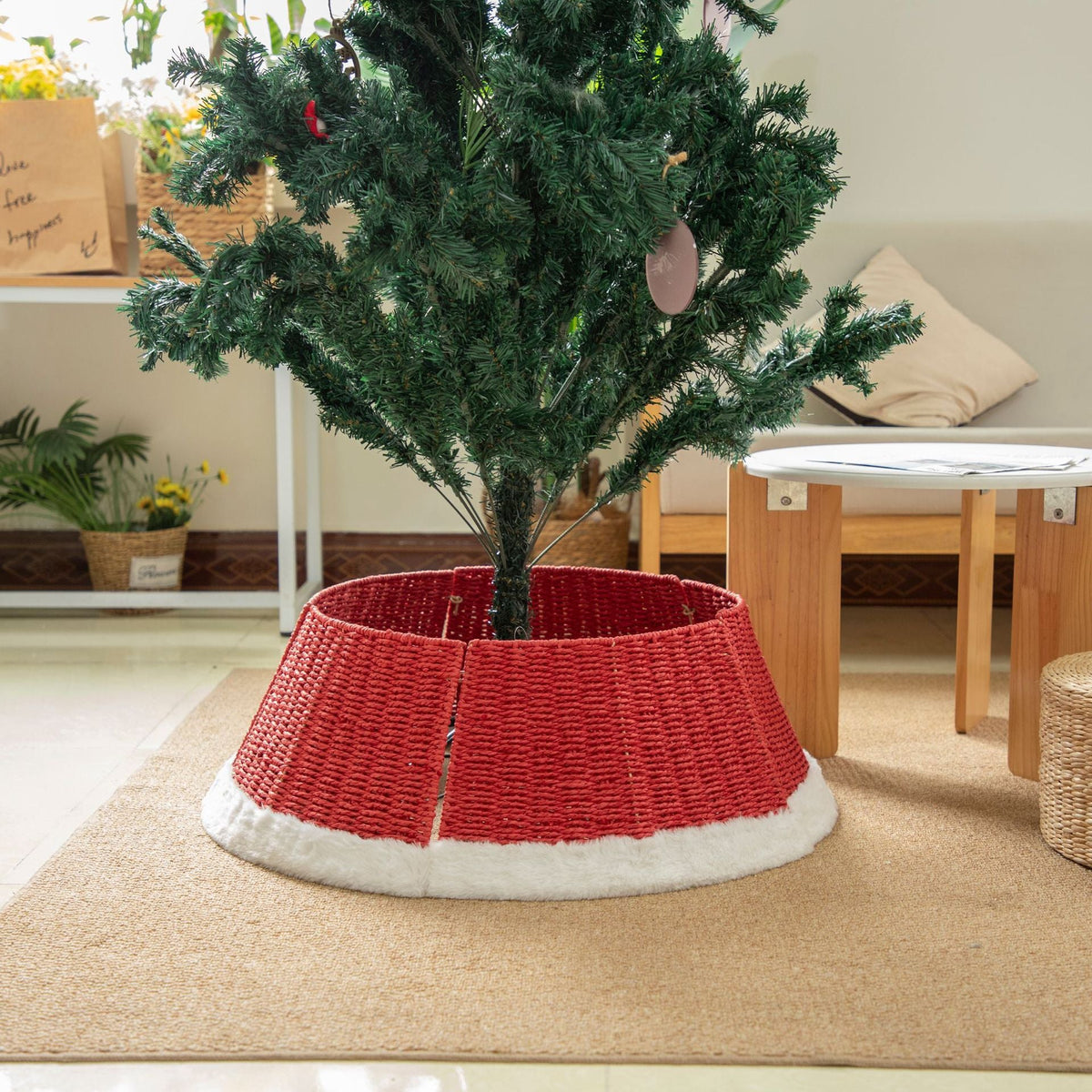 Decorative Christmas Tree Stand made of Wicker | Thrascher