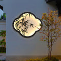 Decorative Cloud-Shaped LED Wall Lamp with Bamboo Silhouette | Thrascher