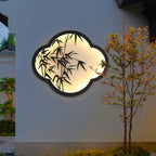 Decorative Cloud-Shaped LED Wall Lamp with Bamboo Silhouette | Thrascher