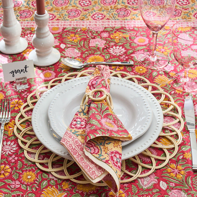Decorative Coaster made of Woven Rattan | Thrascher