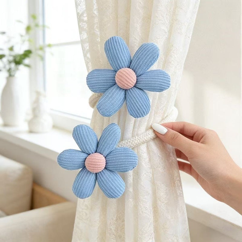 Decorative Curtain Holder Blue Beige | Thrascher